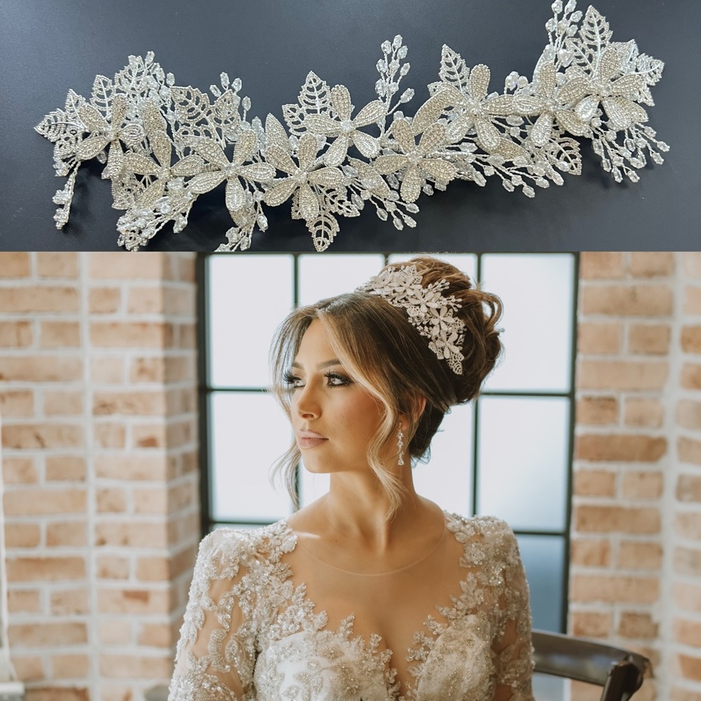 Bridal floral headband